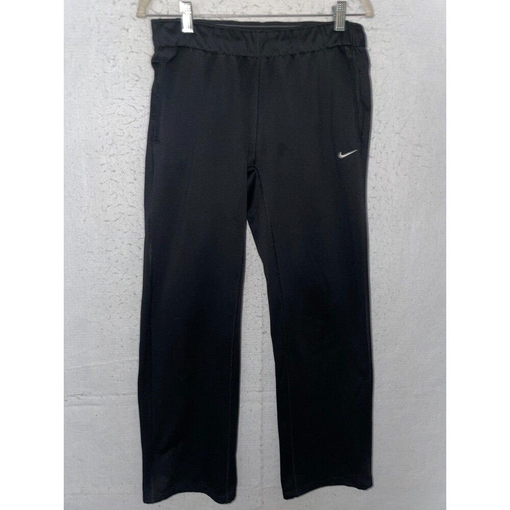 Men's Nike Therma FIT Pants Black Size M Joggers Sweatpants Warm Fleece Lined